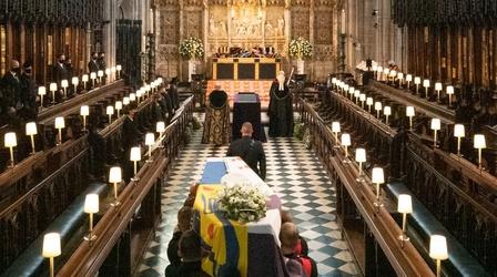 Video thumbnail: PBS NewsHour Prince Philip is laid to rest after small funeral