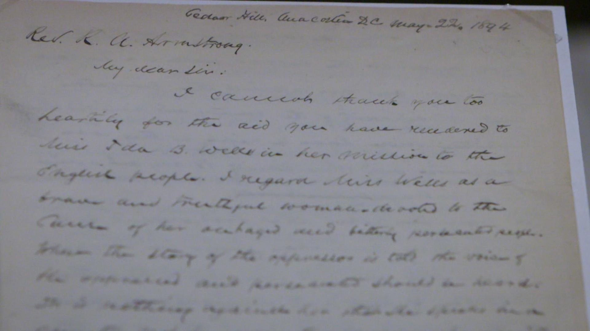 Letter From Frederick Douglass On Behalf Of Ida B. Wells | NYPL ...