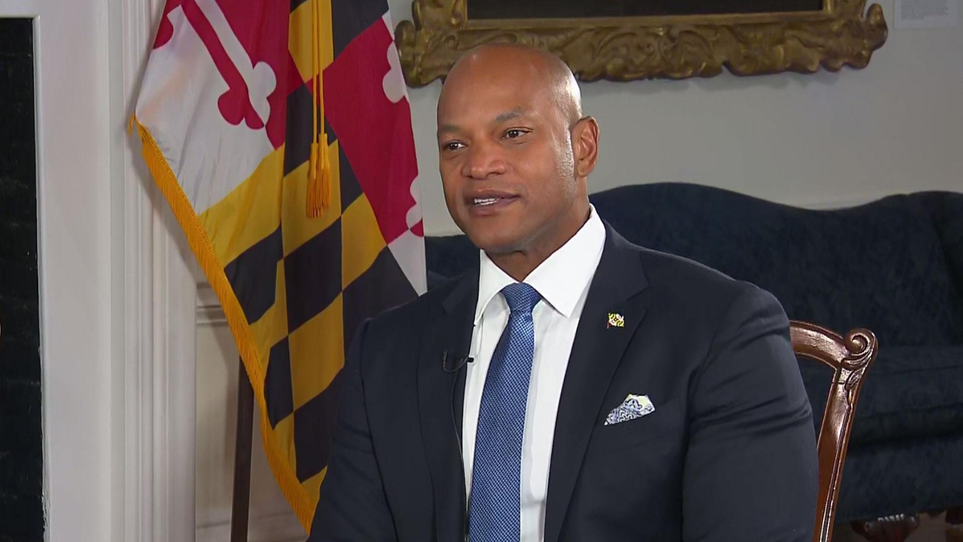 Governor Wes Moore from the Maryland State House talking about budget issues, housing & immigration.