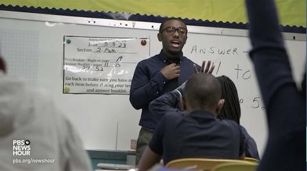 Video thumbnail: PBS NewsHour Black teachers counteract dropout rate among Black students