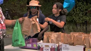 Trenton police officers help to fight food insecurity