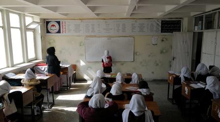 Video thumbnail: PBS NewsHour Afghan women push for education amid Taliban resistance