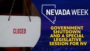 Government Shutdown and a Special Legislative Session for NV