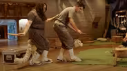 Puppeteering the snow leopard at Noah's Ark