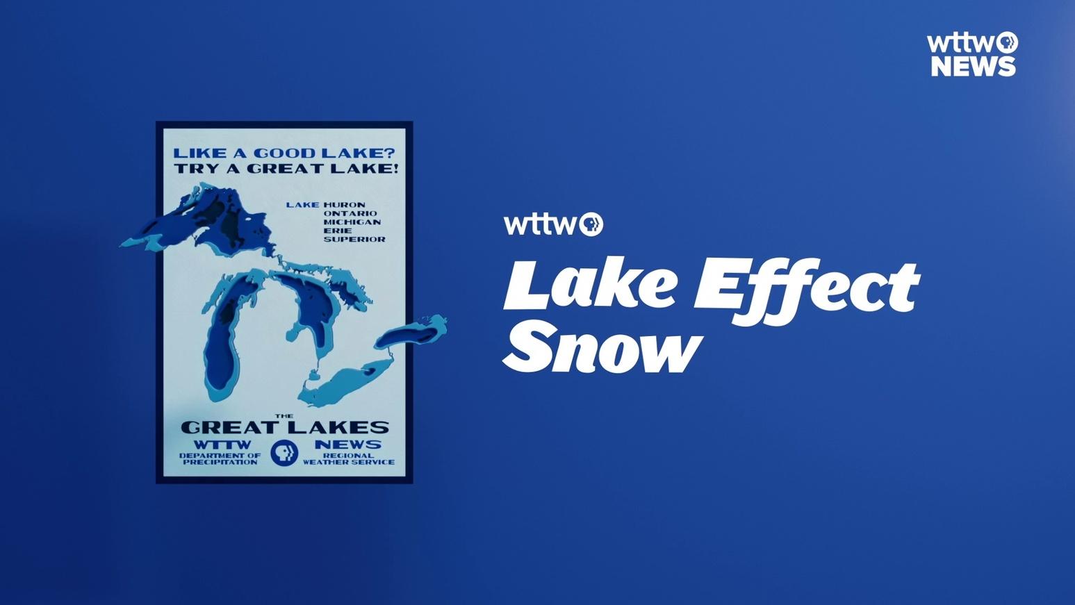Title frame for Lake Effect Show video segment.