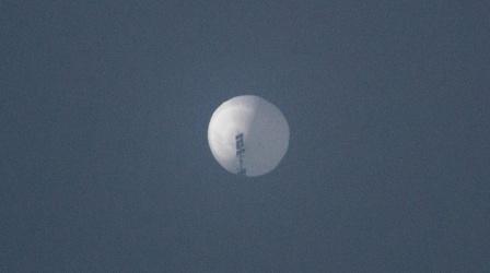 Video thumbnail: PBS NewsHour Chinese surveillance balloon over U.S. raises tensions
