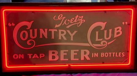 Video thumbnail: Antiques Roadshow Appraise: 1933 Goetz "Country Club" Beer Neon Sign