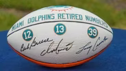 Appraisal: Dolphins Griese, Marino & Csonka Signed Football