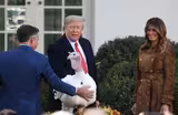 Trump serves up double helping of presidential turkey pardon