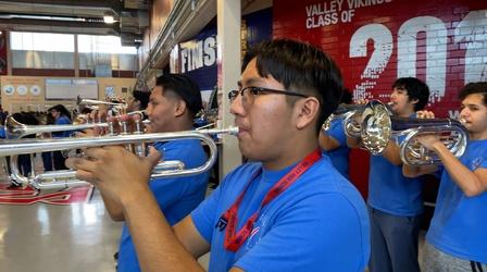 Video thumbnail: Student Spotlight HS Juniors Help 5th Graders Prepare for Exhibition