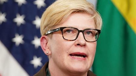 Video thumbnail: PBS NewsHour Lithuania's pm on the war in Ukraine, the West's response