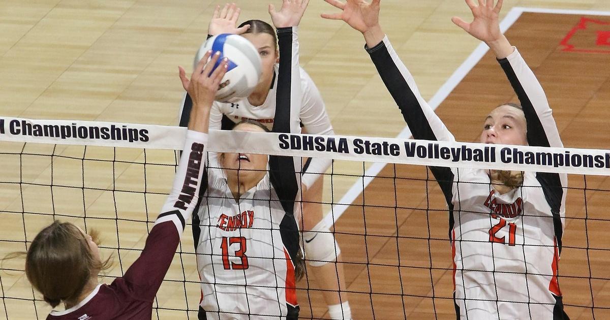 High School Activities 2023 A Volleyball Lennox vs. PlatteGeddes