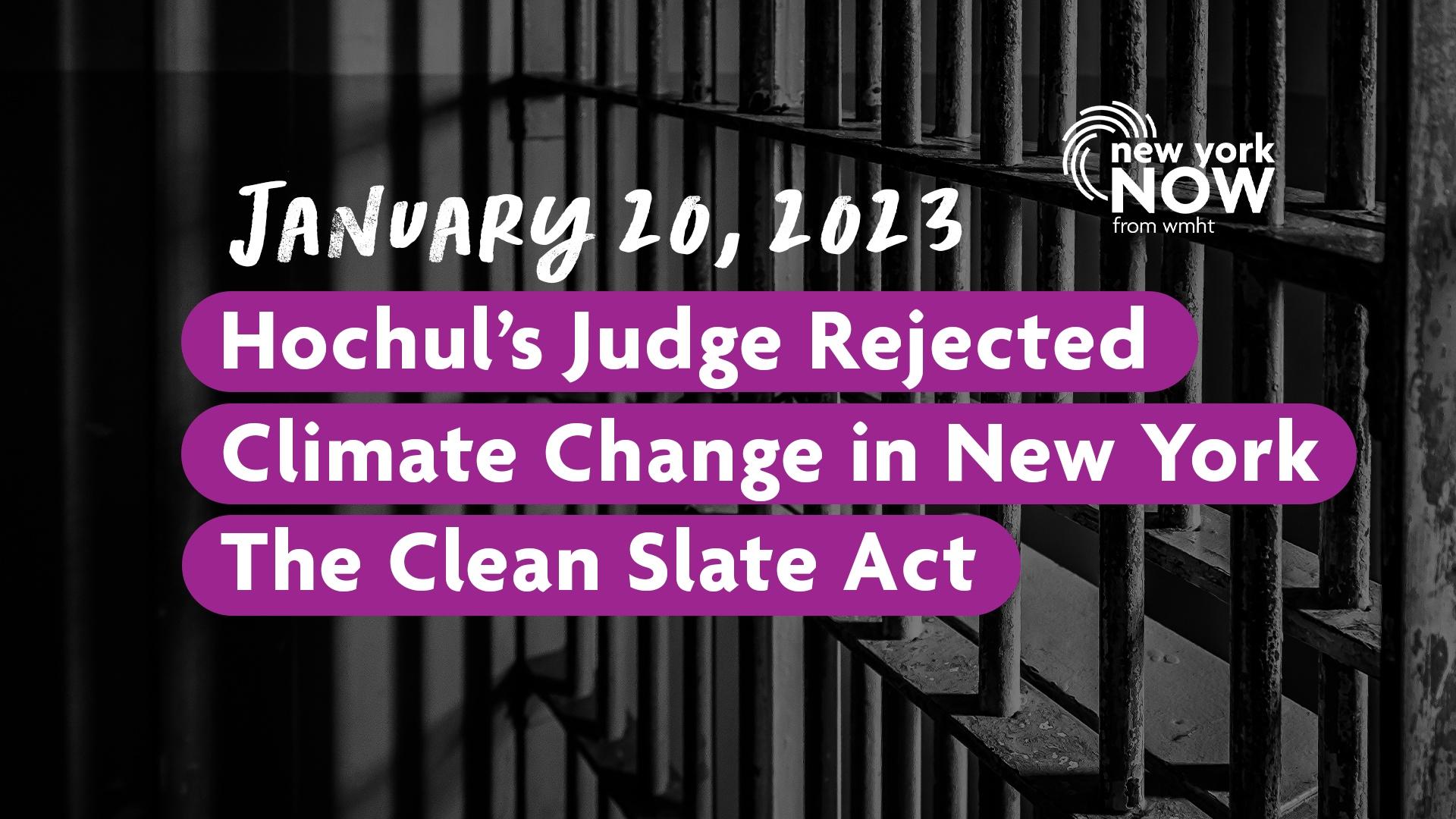 Chief Judge Nomination, Climate Plan & Clean Slate Act New York NOW