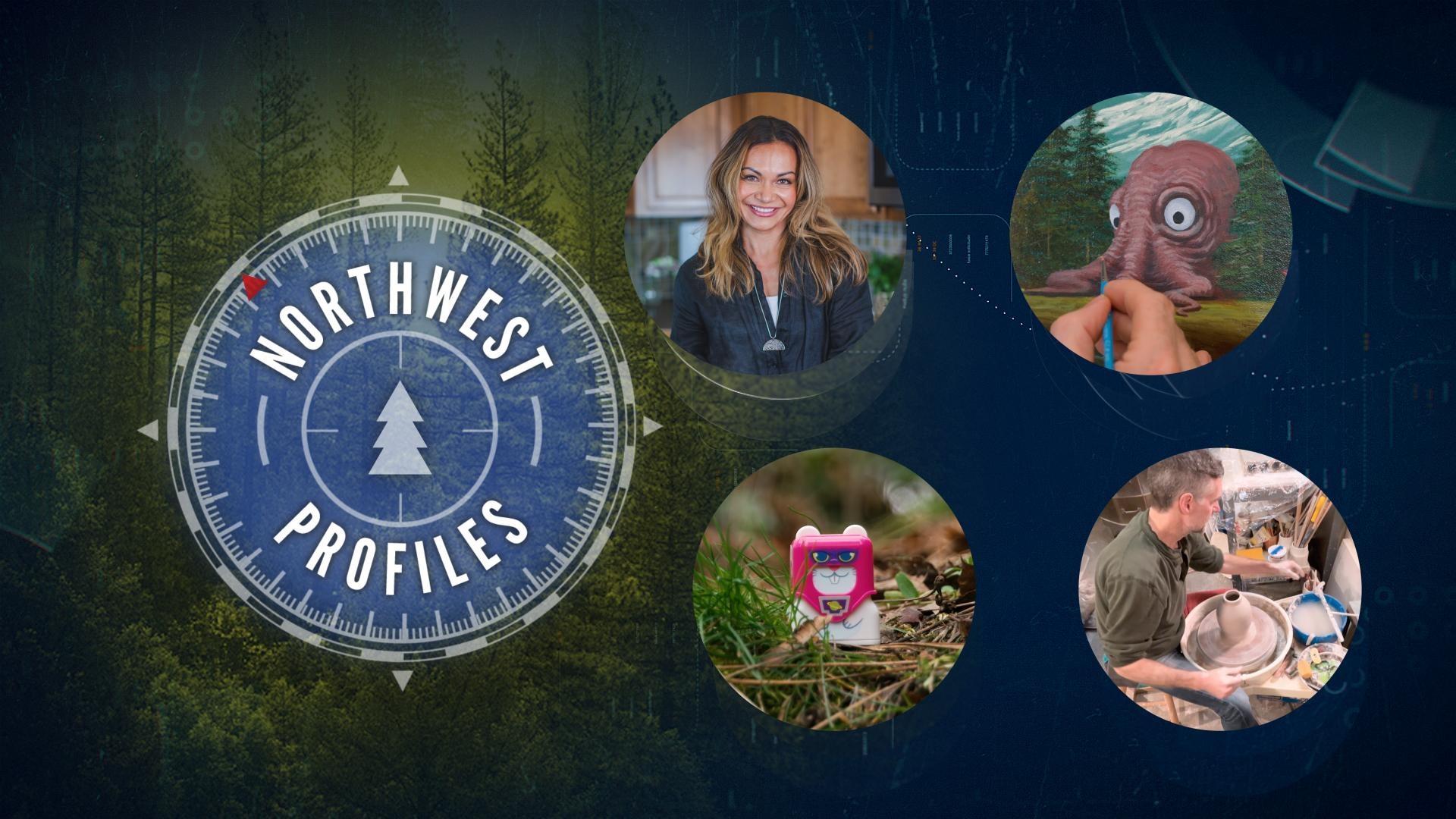 Geocaching, painter Josh Harnack, ceramics artist Chris Kelsey, and home cook Suwanee Lennon.