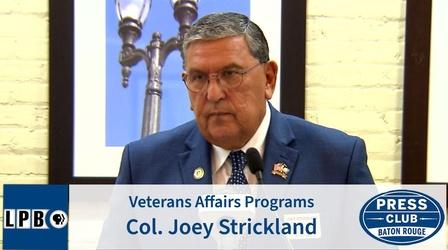 Video thumbnail: Press Club Veterans Affairs Programs | Col Joey Strickland | 03/16/20 |