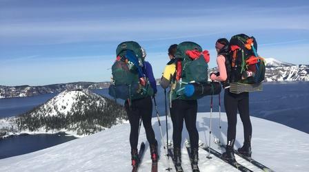 Video thumbnail: Oregon Field Guide Crater Lake Ski Expedition, Tower Engineers, Parkdale Winter