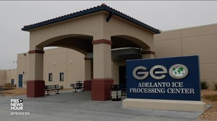 Video thumbnail: PBS NewsHour Why ICE is relying on for-profit prisons to house immigrants