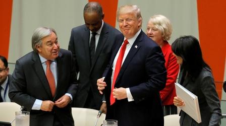 Video thumbnail: PBS NewsHour Trump to champion sovereignty at UN General Assembly