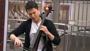 NYC-ARTS Profile: Electric cellist Iain Forrest (Eyeglasses)