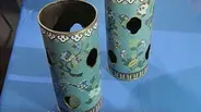 Appraisal: Chinese Cloisonné Hat Stands, ca. 1800
