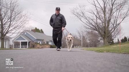 Video thumbnail: PBS NewsHour This poet's guide dog helped him discover a new world