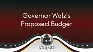 Reacting to the Governor's Proposed Budget 1/26/23