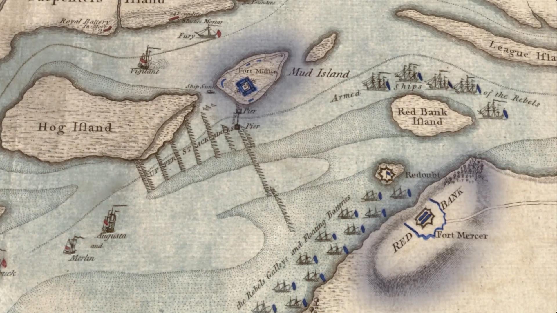 The American Revolution - Fort Mifflin on Mud Island and Fort Mercer at ...