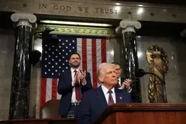 Trump takes a victory lap in fiery address to Congress