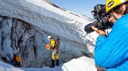 Video thumbnail: Oregon Field Guide Behind the Scenes Mount Hood Glacier Caves