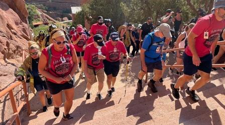 Video thumbnail: Colorado Voices Red Rocks 9/11 memorial stair climb