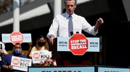 Video thumbnail: PBS NewsHour Why is Newsom facing recall? Here's what you need to know