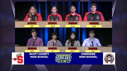 Video thumbnail: Scholars' Bowl Scott County vs Cherokee High School