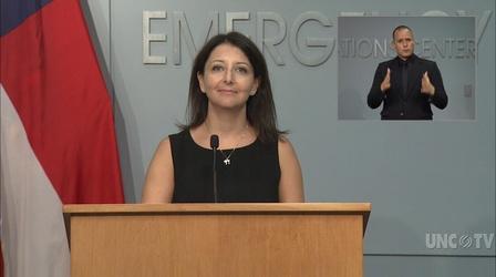 Video thumbnail: NC Emergency Management and Weather 09/10/20 Coronavirus Briefing: Dr. M. Cohen (English)