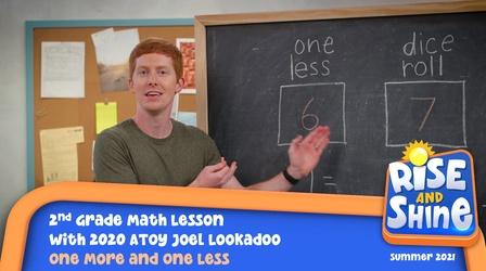 Video thumbnail: Rise and Shine Math Joel Lookadoo One More and One Less
