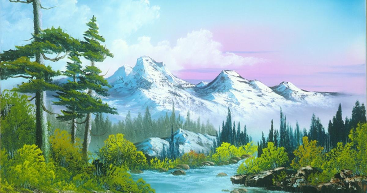 Springtime Mountain - Bob Ross Painting - Sun, Feb 18 1PM at Logan Square