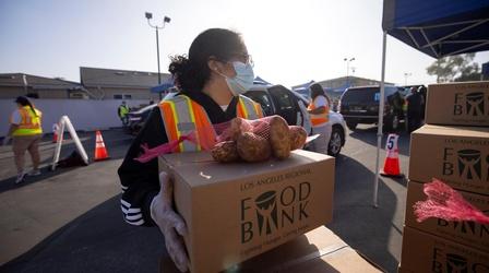 Video thumbnail: PBS NewsHour As the holidays approach, demand for food soars in the U.S.