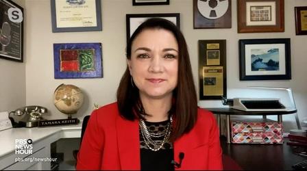 Video thumbnail: PBS NewsHour Tamara Keith and Amy Walter on Trump's pandemic message