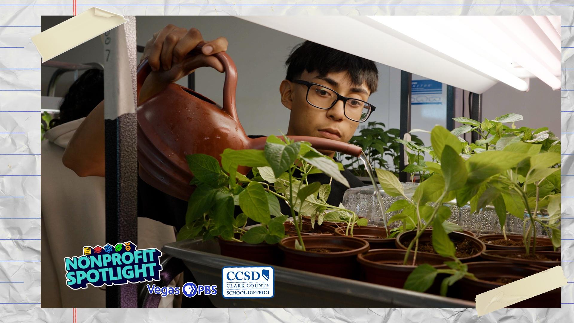 The Garden Club prepares for Green Our Planet’s Giant Student Farmers Market.