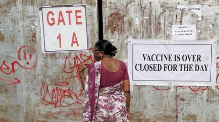 Video thumbnail: PBS NewsHour Vaccines alone won't help India overcome COVID-19 crisis