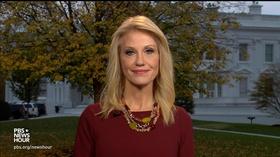 Video thumbnail: PBS NewsHour Conway touts 'Trump bump' for GOP, defends 'nationalism'