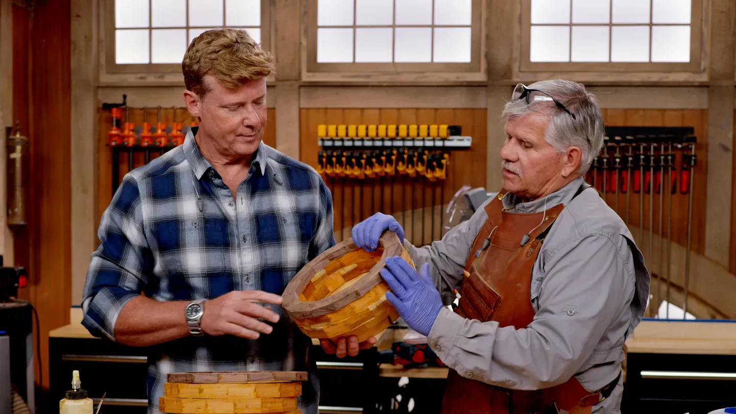 E13 | Lathe Turned Segmented Bowl | Ask This Old House