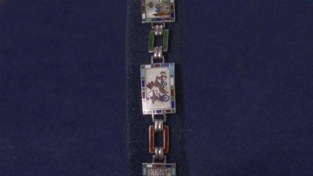 Antiques Roadshow | Appraisal: Egyptian Revival Enamel Bracelet, ca. 1920