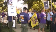 Workers strike for better contract at Fort Lee complex