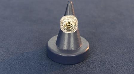 Video thumbnail: Antiques Roadshow Appraisal: Fancy Yellow Diamond Ring, ca. 1950