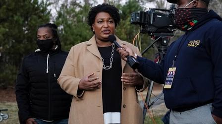 Video thumbnail: PBS NewsHour Stacey Abrams on Biden's leadership and voter suppression