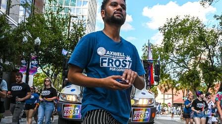 Video thumbnail: PBS NewsHour Maxwell Frost, 1st Gen Z member of Congress, on why he ran