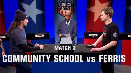 Video thumbnail: Civics Bowl Community School vs. Joel E. Ferris