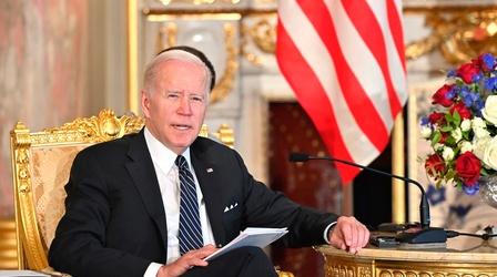 Video thumbnail: PBS NewsHour Biden vows to intervene militarily if China invades Taiwan
