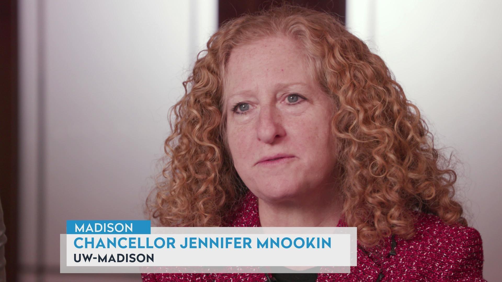 Chris McIntosh, Chancellor Jennifer Mnookin on NCAA transfer Chris McIntosh, Chancellor Jennifer Mnookin on NCAA transfer