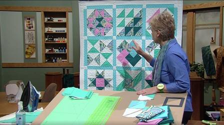 Video thumbnail: The Best of Sewing with Nancy No-Hassle Triangles Quilt Blocks Part One